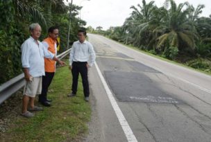 笨珍往北干那那路失修逾2年 楊敦祥：因政府撥款不足
