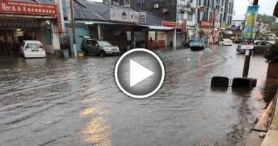 降雨量增 排水不及 峇株市区多地 淹了