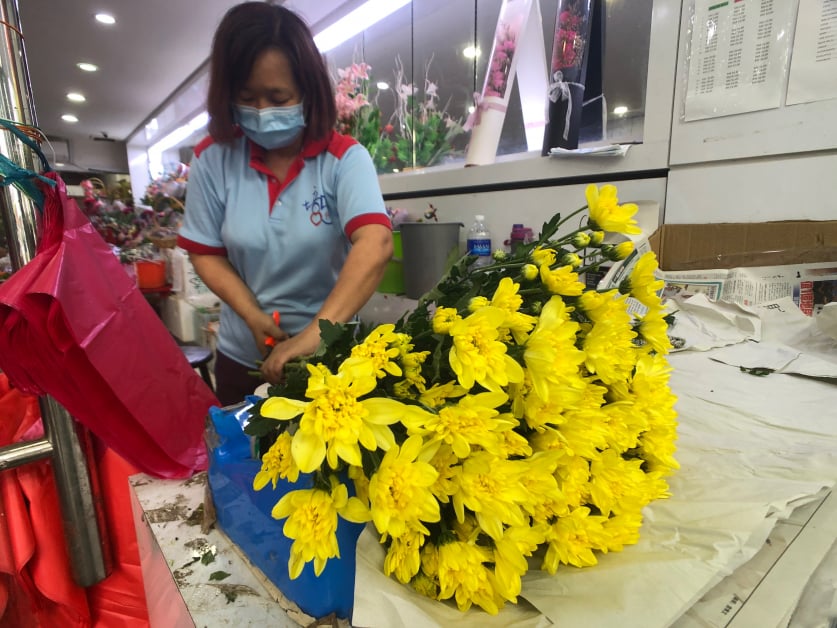 不受电子花圈影响鲜花市场仍看俏 中国报johor China Press