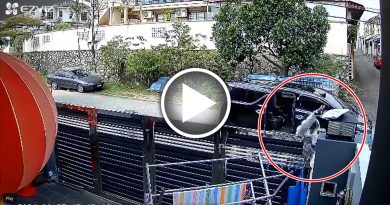 坐Vellfire休旅车 小贼全副武装 偷包裹！