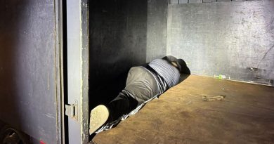 他趴罗厘货柜 要偷渡狮城 移民局官员开门 看傻眼