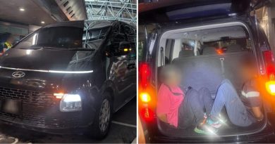 车后备箱藏人图闯关卡 大马人偷渡大马人失败