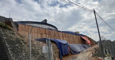 蓄水池坡坍塌 料9月完成修复