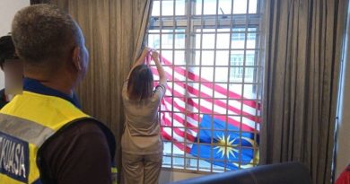 牙科诊所 倒挂国旗 4职员被带返警局助查