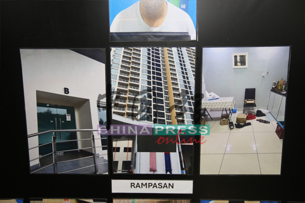 警方再前往新山红宝石花园2一间公寓单位，搜出大量毒品。