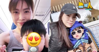 首次带儿子出远门 马艺瑄“大头虾”忘拿行李箱