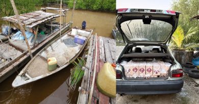 警突击非法码头捕3男 起值逾22万走私香烟