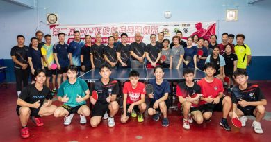 峇华中友会主办 WV杯校友乒乓赛 落幕