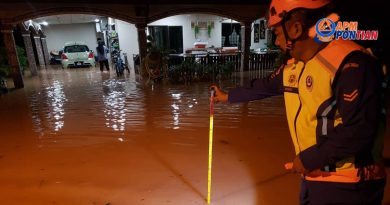 笨珍突发水灾 107灾民疏散