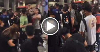 又是插队惹祸！ 新山关卡 2男上演全武行