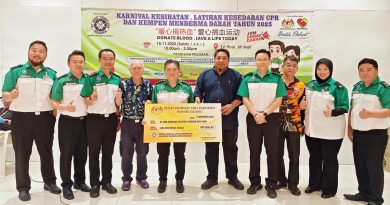 峇株圣约翰爱心捐血 80人登记筹获65包血