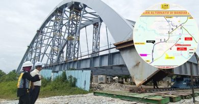 哥打丁宜朝丰盛港 部分路段明起关7天